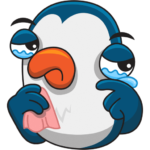 Пингвин Изи: cтикер №18