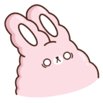 Кролик Супчик розовый: cтикер №6