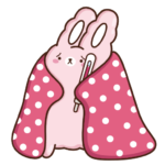 Кролик Супчик розовый: cтикер №13