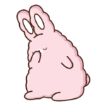 Кролик Супчик розовый: cтикер №43