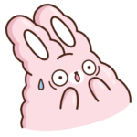 Кролик Супчик розовый: cтикер №46