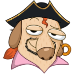 Пират Дигги: cтикер №22